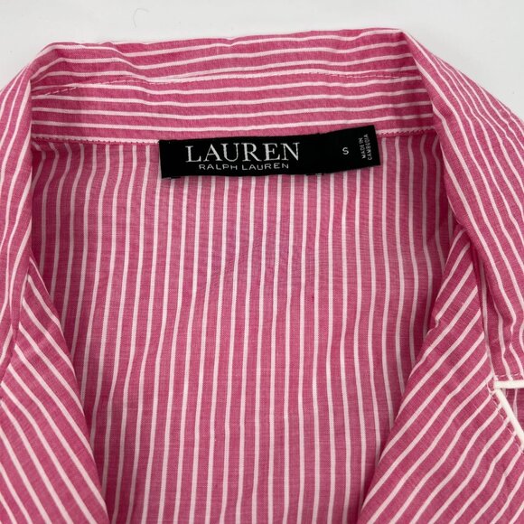Ralph Lauren Pink Striped Pajama Top | New With Tags - Picture 6 of 10